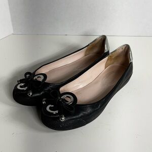 Black & Silver Elie Tahari Flats Women’s 7.5